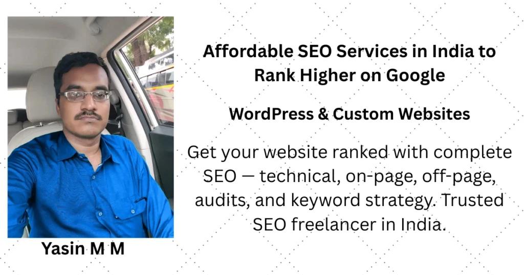 Yasin M M – Freelance Online Business Growth Strategist - SEO Services