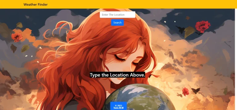 Weather Finder Web App