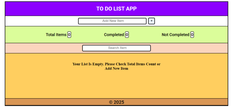 To do List Project